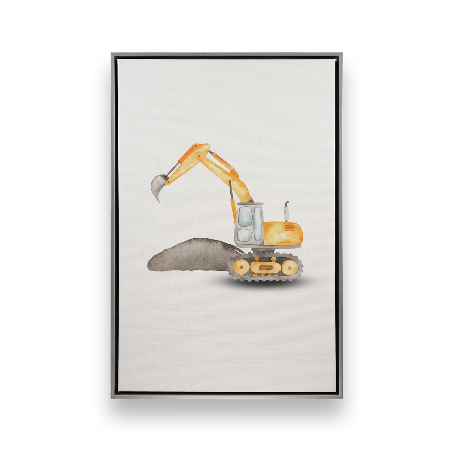[color:Polished Chrome], Picture of art in a black frame