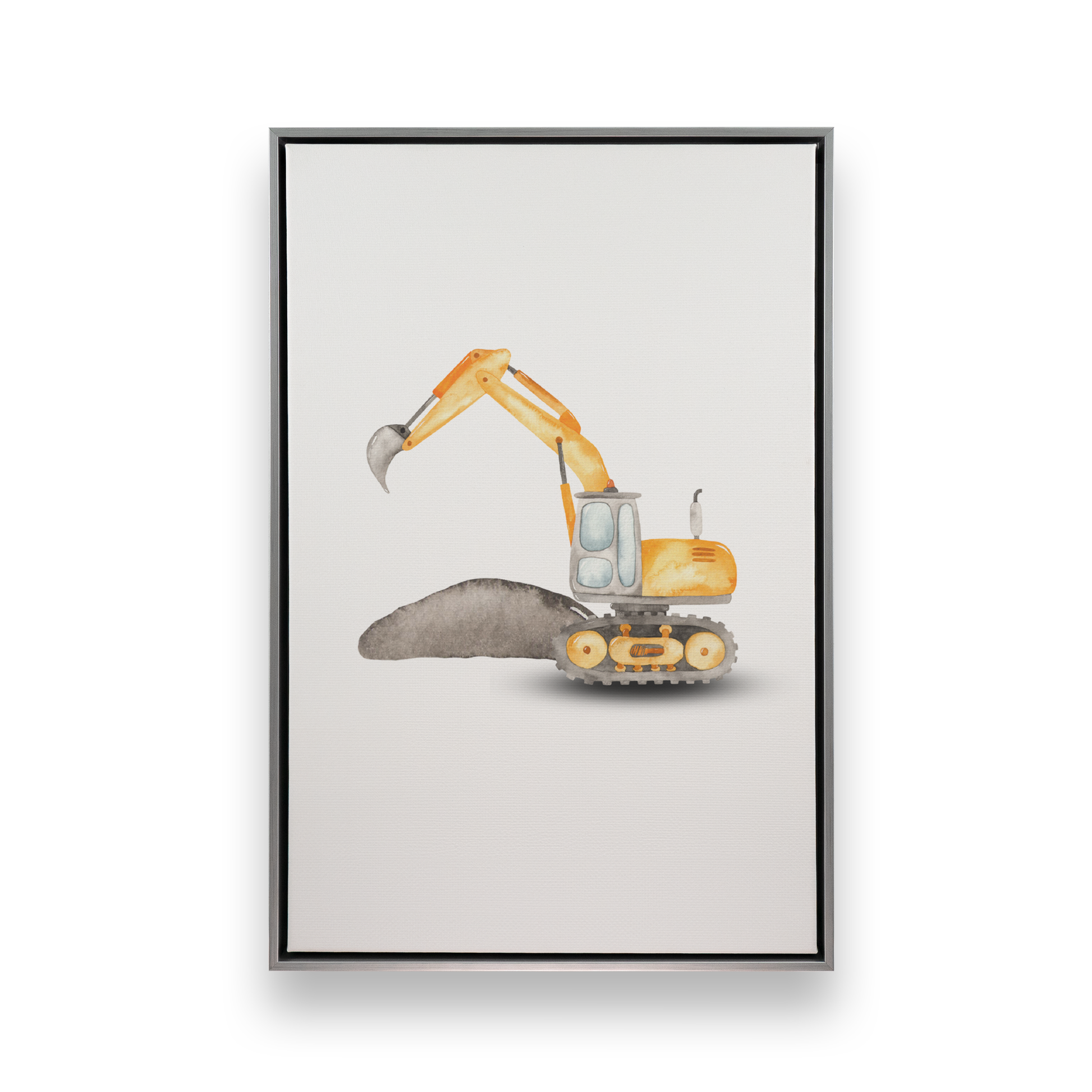 [color:Polished Chrome], Picture of art in a black frame