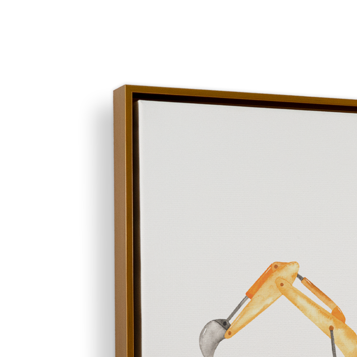 [color:Polished Gold], Frame corner detail