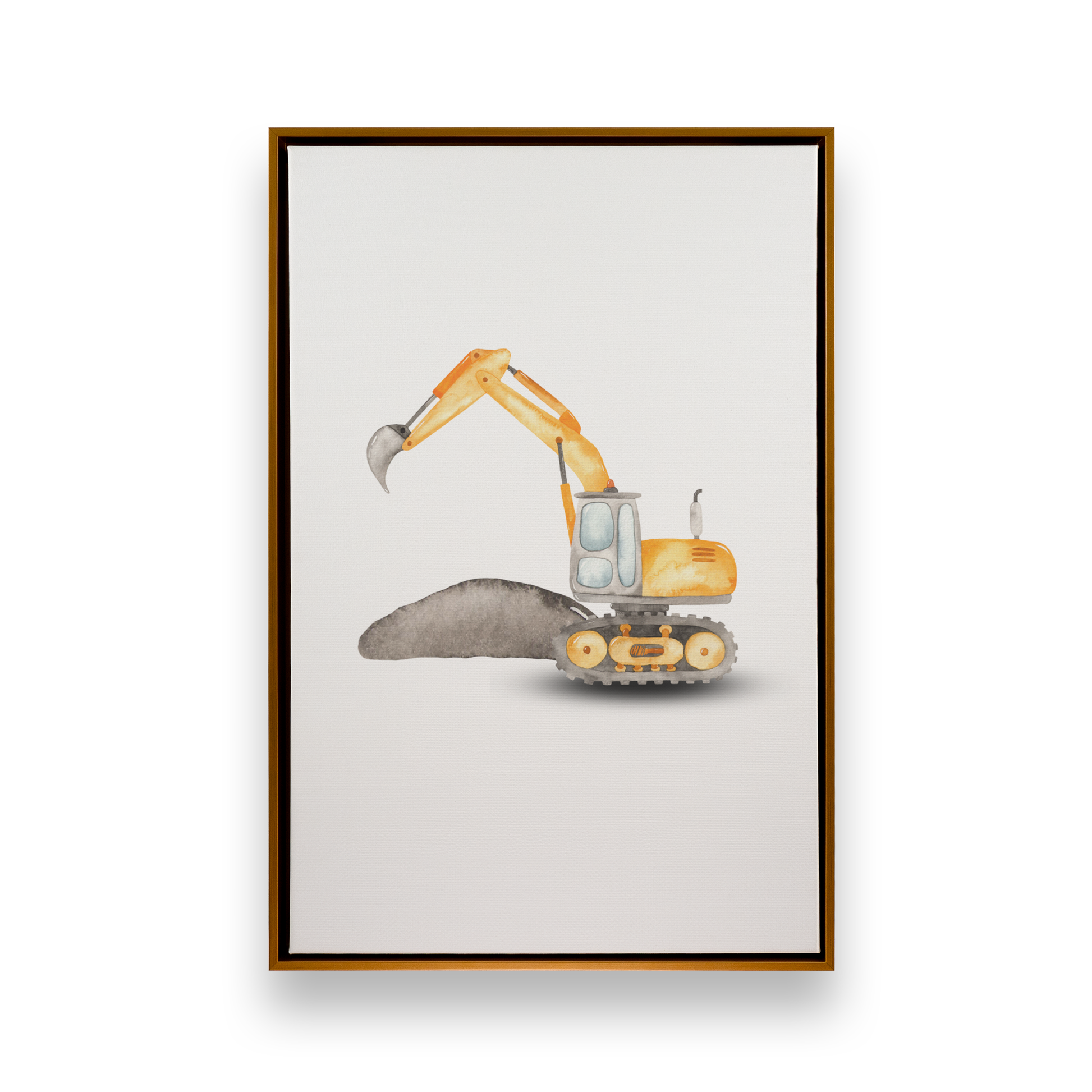 [color:Polished Gold], Picture of art in a black frame