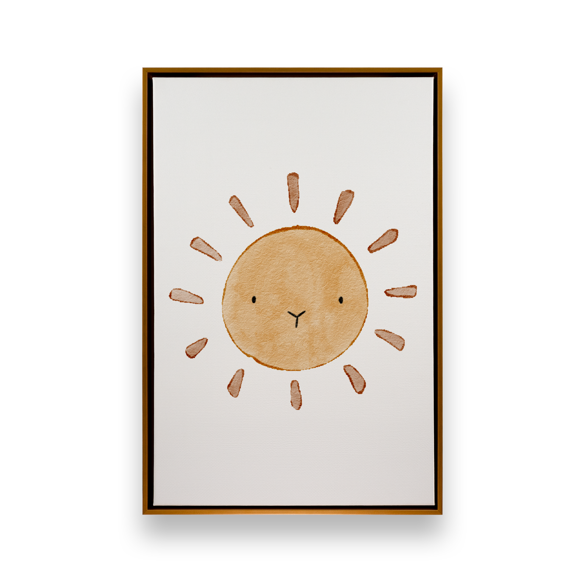 [color:Polished Gold], Picture of art in a black frame