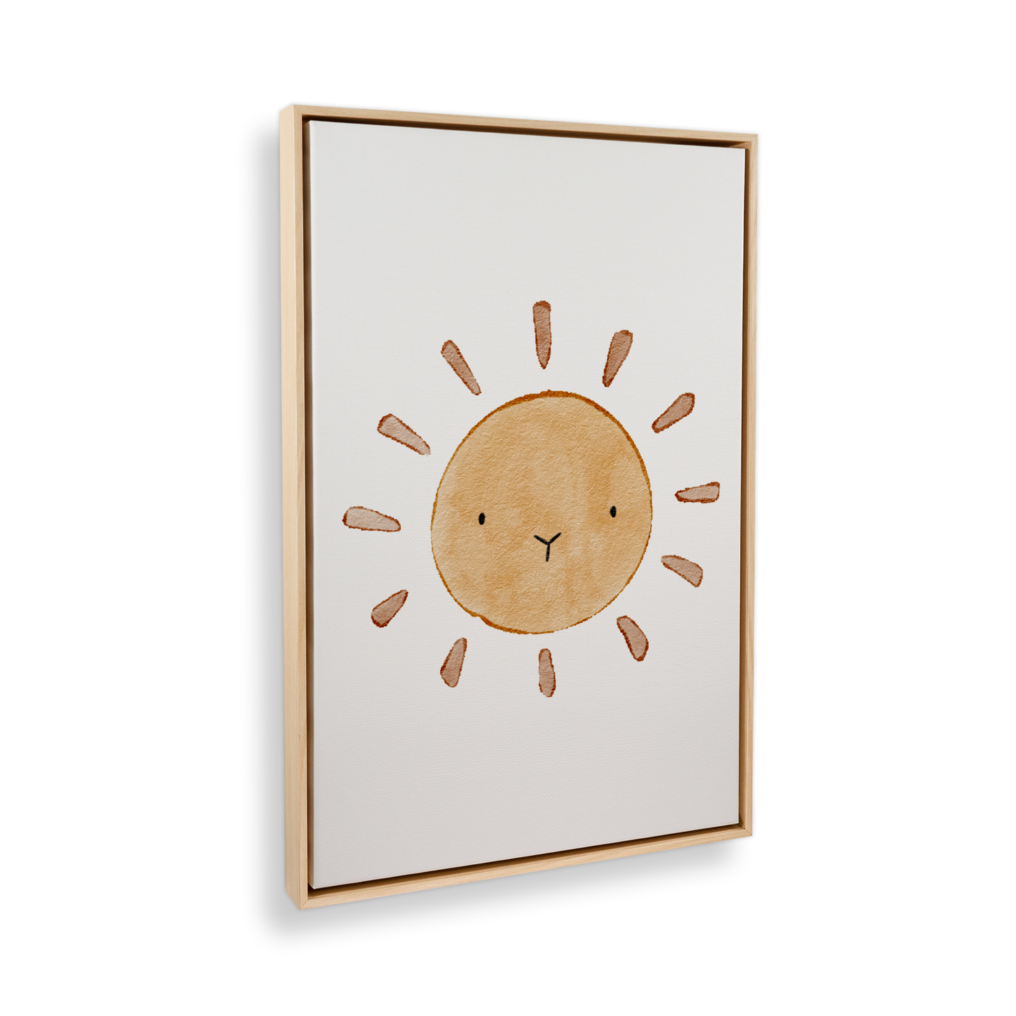 [color:American Maple], Picture of art in a black frame at angle