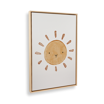 [color:American Maple], Picture of art in a black frame at angle