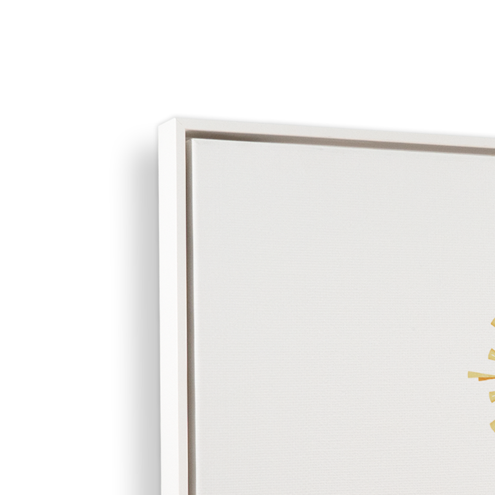 [color:Opaque White], Frame corner detail