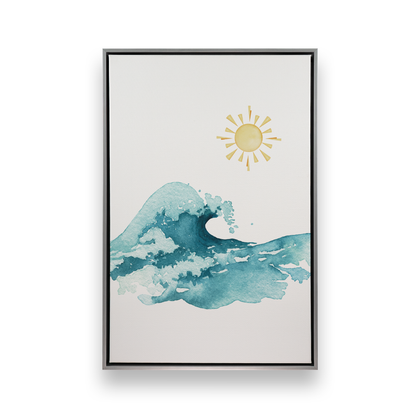 [color:Polished Chrome], Picture of art in a black frame