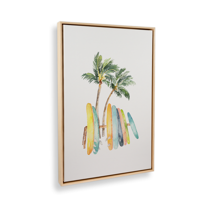 [color:American Maple], Picture of art in a black frame at angle