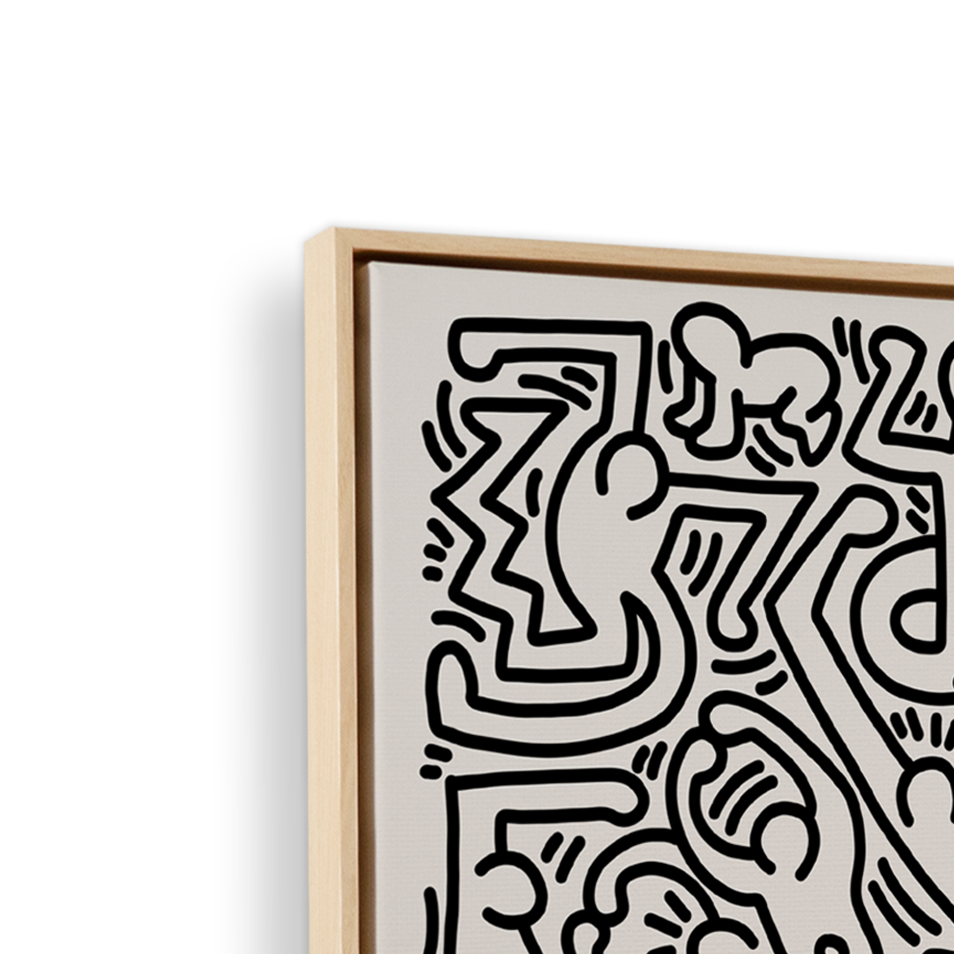 [color:American Maple], Corner of Picture of art on Canvas