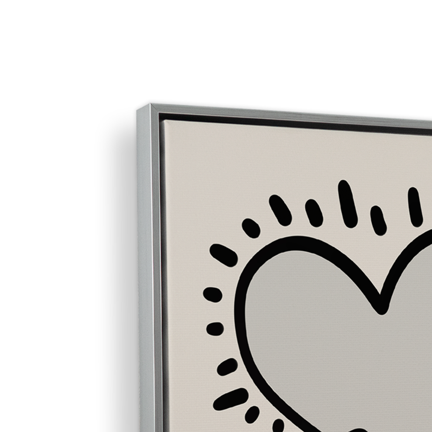 [color:Opaque White], Picture of art on Canvas Side
