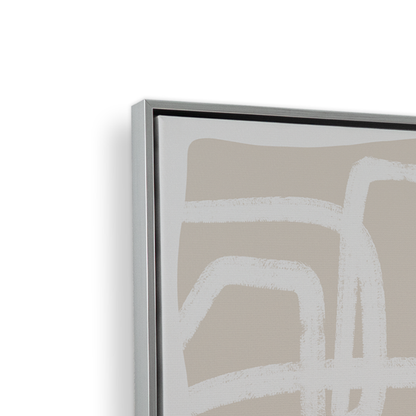 [color:Polished Chrome], Corner of Picture of art on Canvas