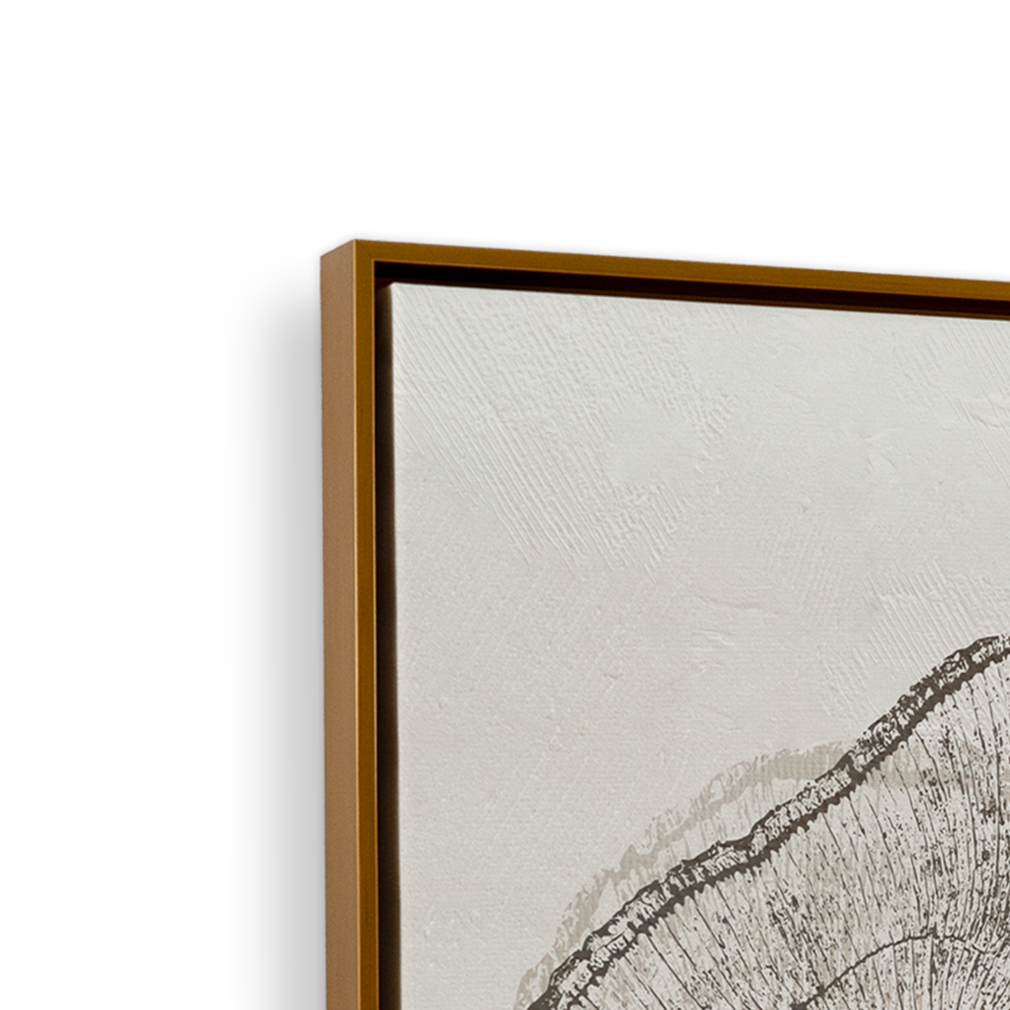 [color:Polished Gold], Corner of Picture of art on Canvas