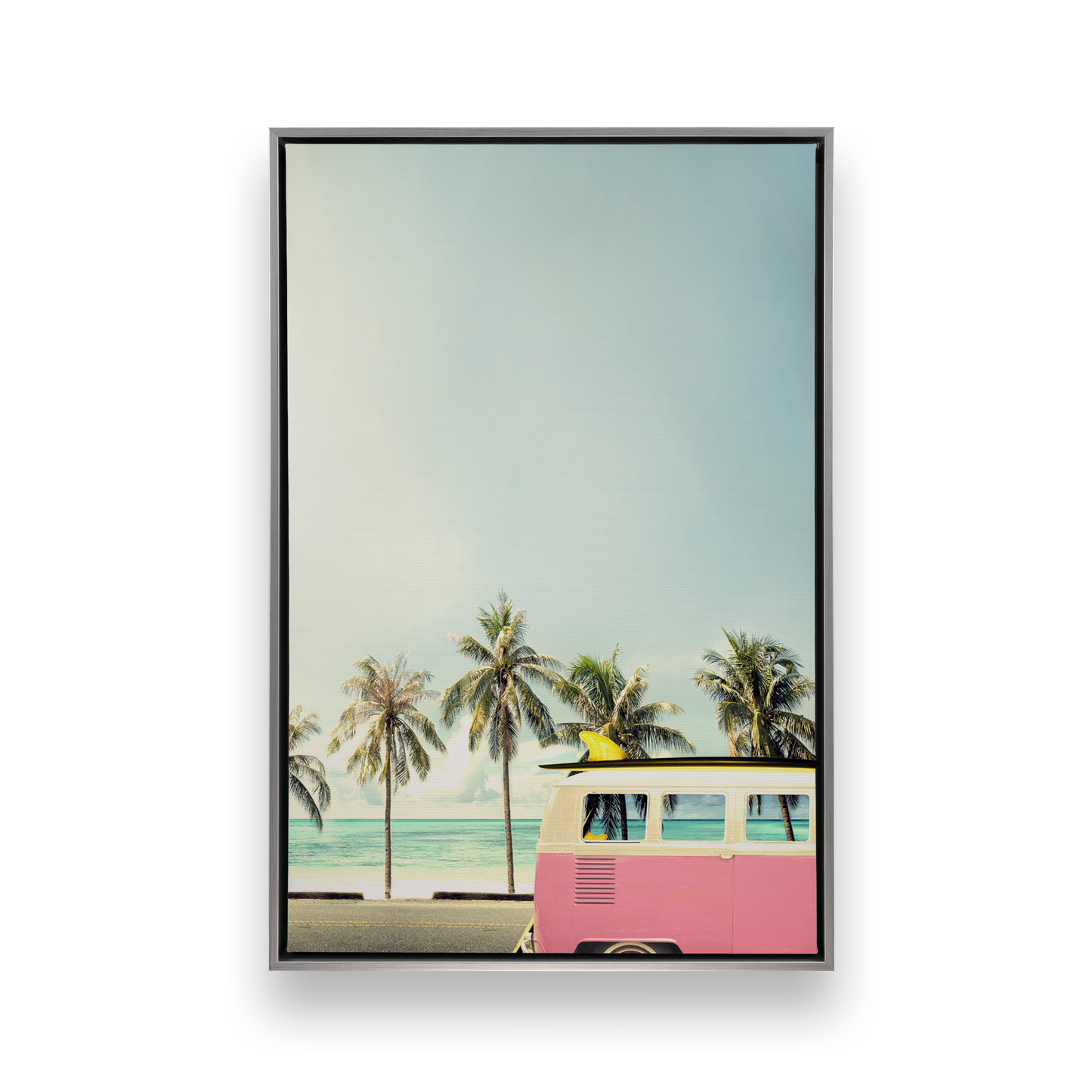 [color:Polished Chrome], Picture of art in a black frame