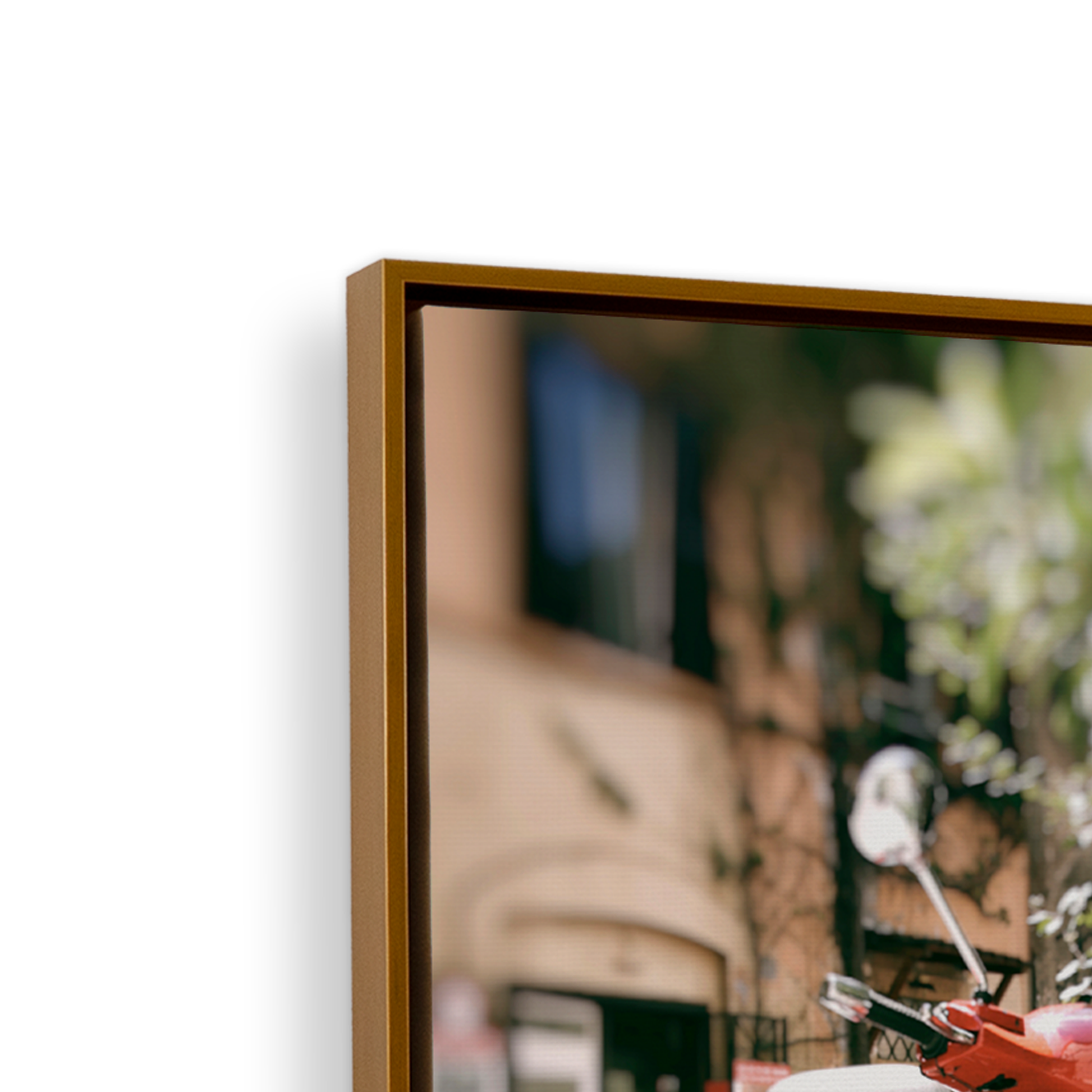 [color:Polished Gold], Picture of corner of frame