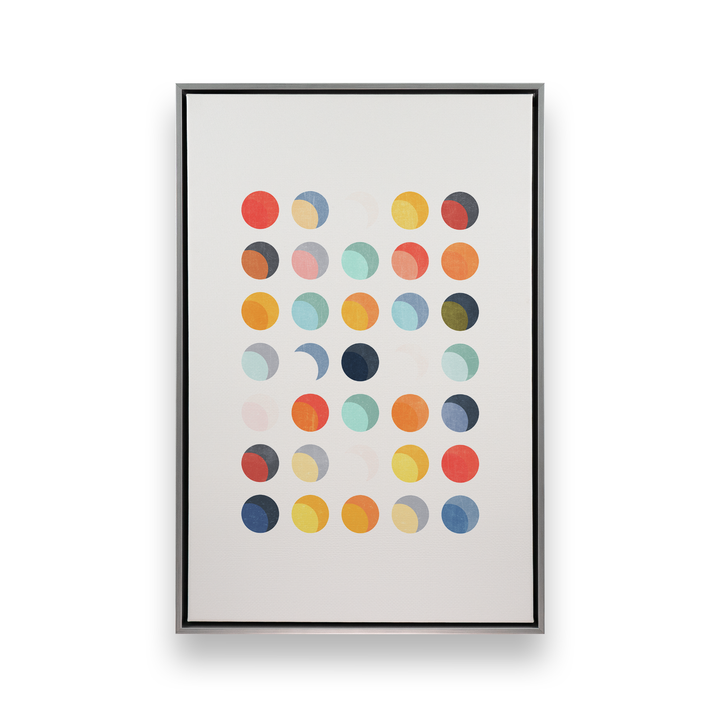 [color:Polished Chrome], Picture of art in a black frame