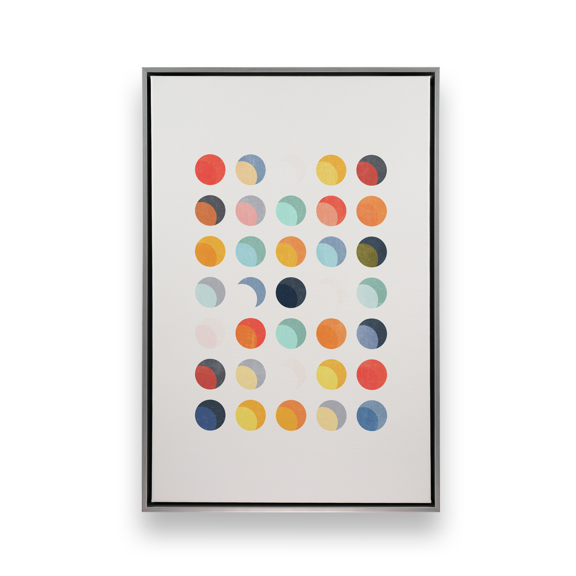 [color:Polished Chrome], Picture of art in a black frame