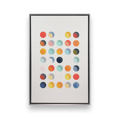 [color:Polished Chrome], Picture of art in a black frame