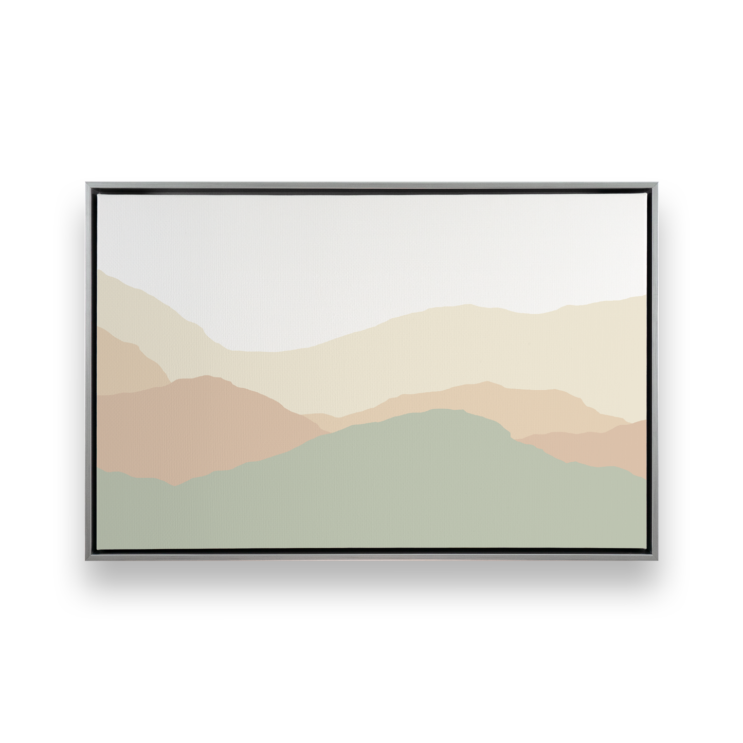 [color:Polished Chrome], Picture of art in a black frame