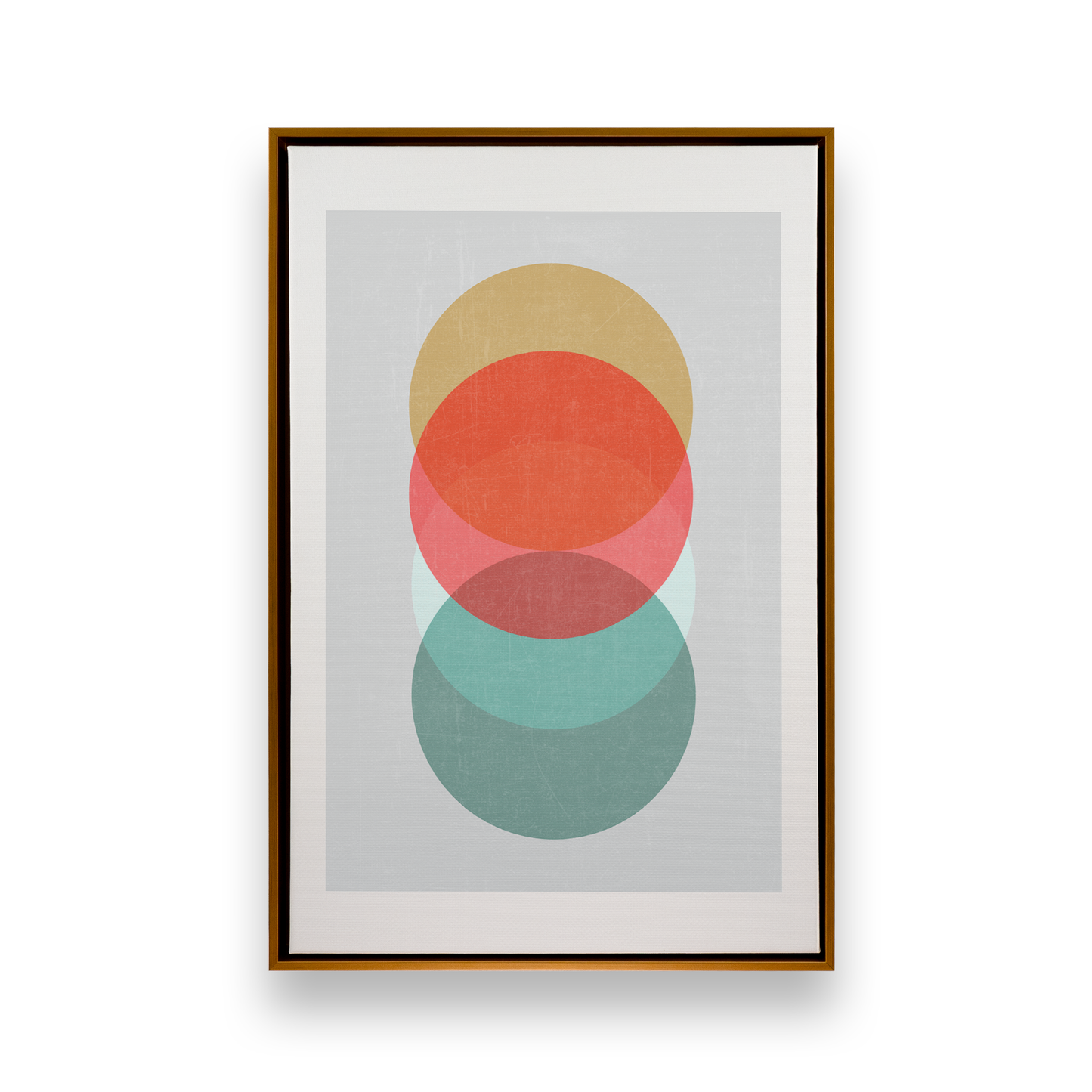 [color:Polished Gold], Picture of the first print in a black frame