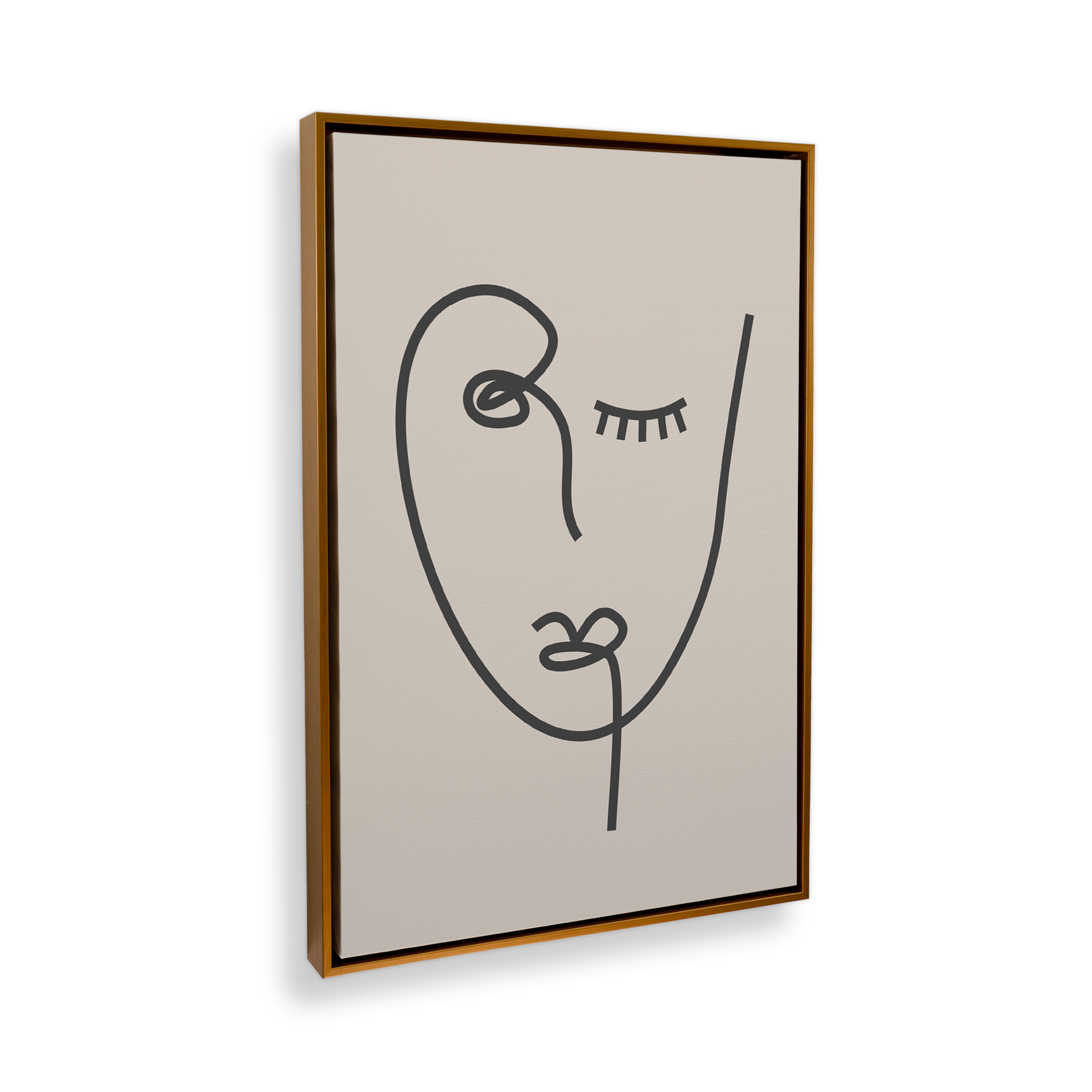 [color:Polished Gold], Side view showing the frame detail