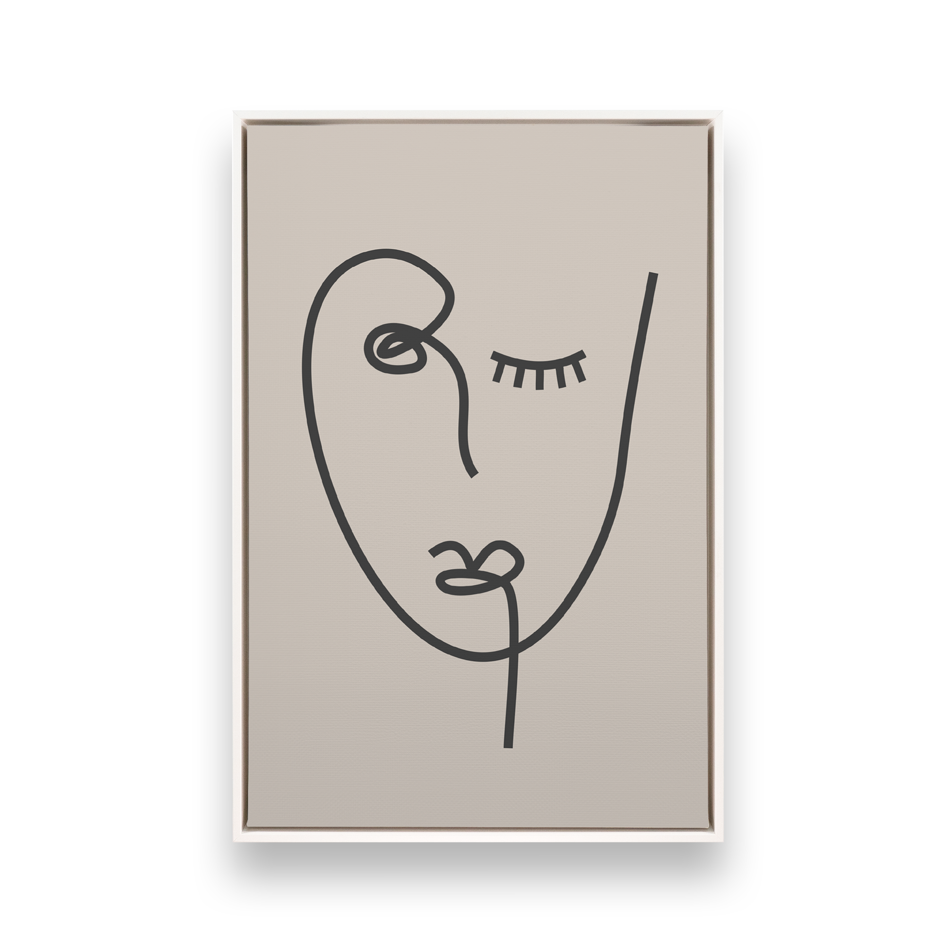[color:Opaque White], Picture of art in a black frame