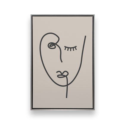 [color:Polished Chrome], Picture of art in a black frame