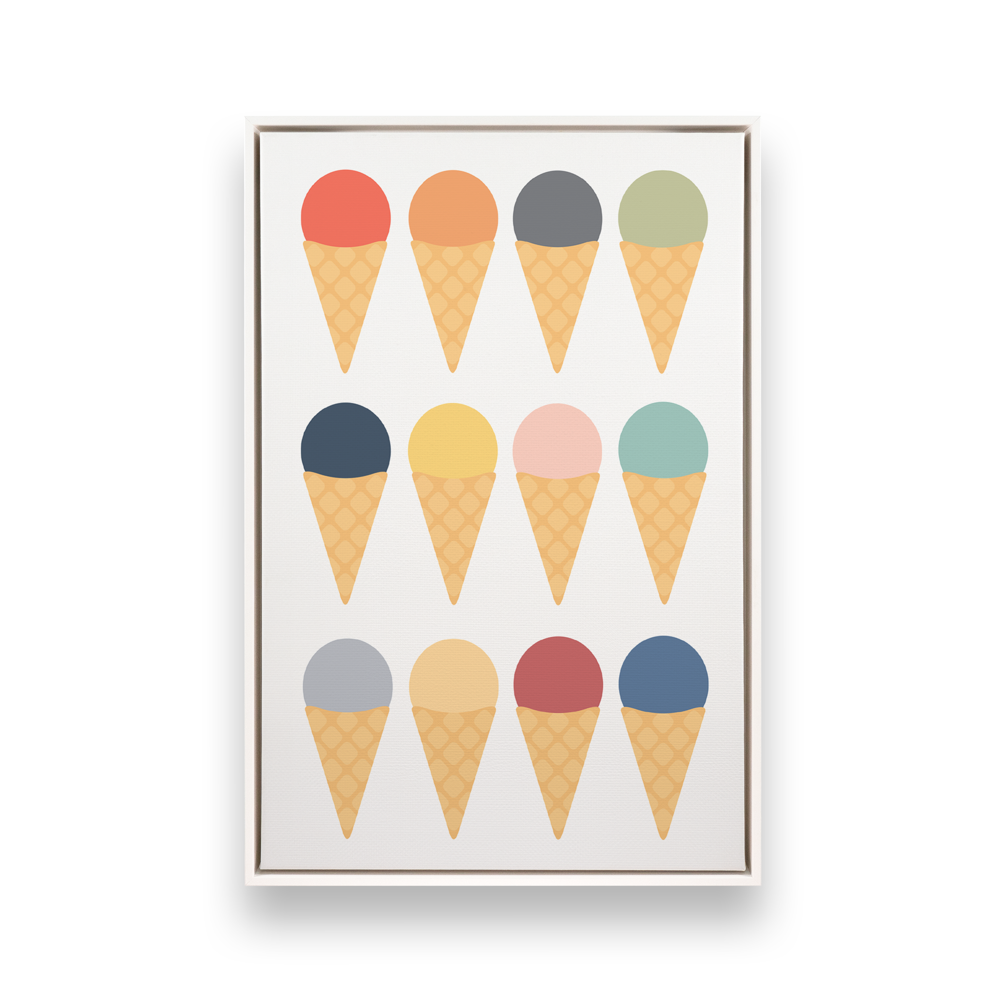 [color:Opaque White], Picture of art in a black frame
