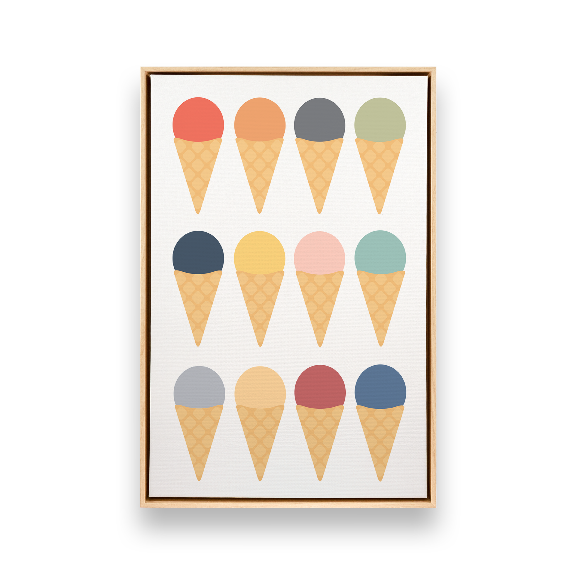 [color:American Maple], Picture of art in a black frame