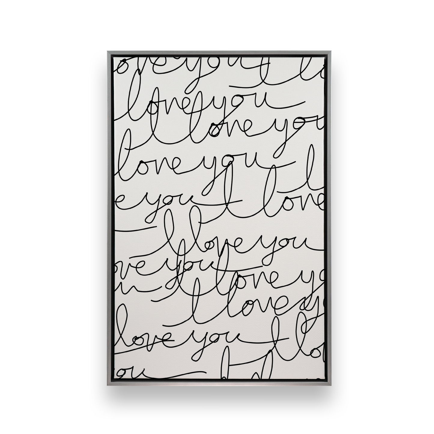 [color:Polished Chrome], Picture of art in a black frame