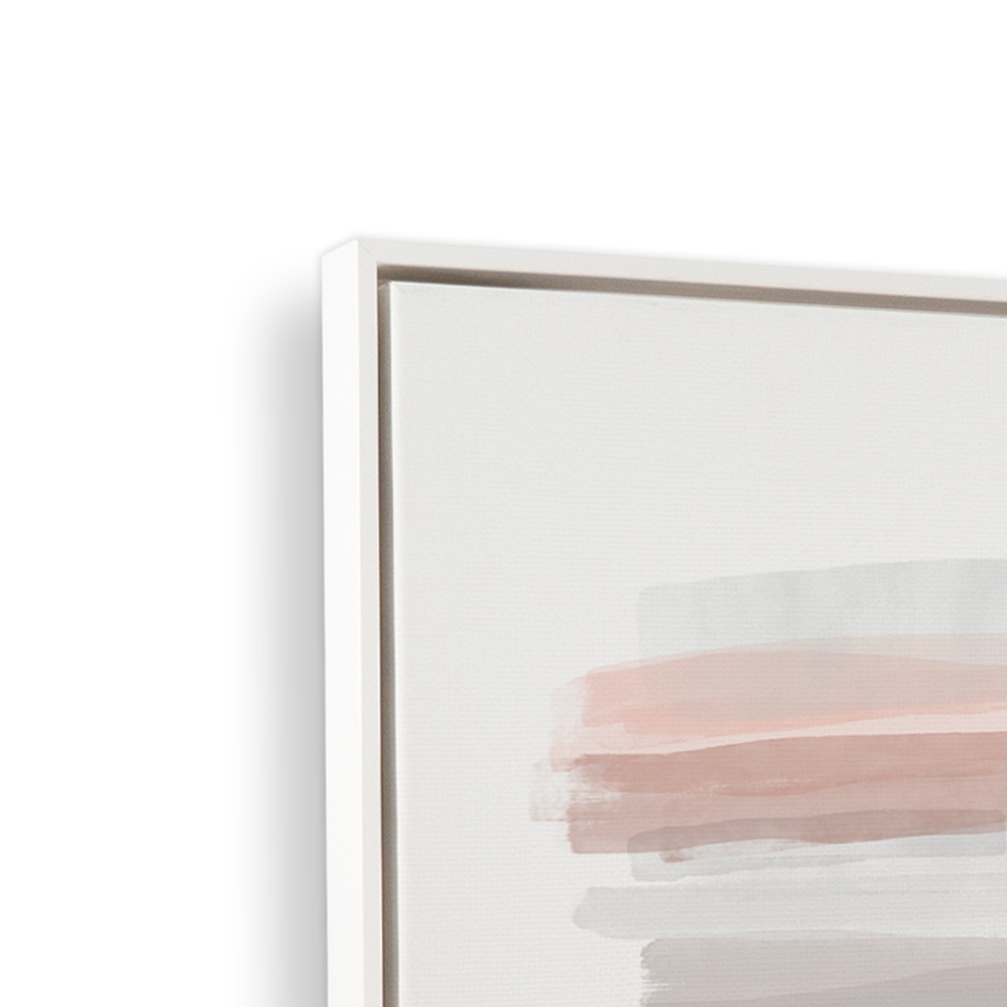 [color:Opaque White], Side view showing the frame detail with the set of 2 prints