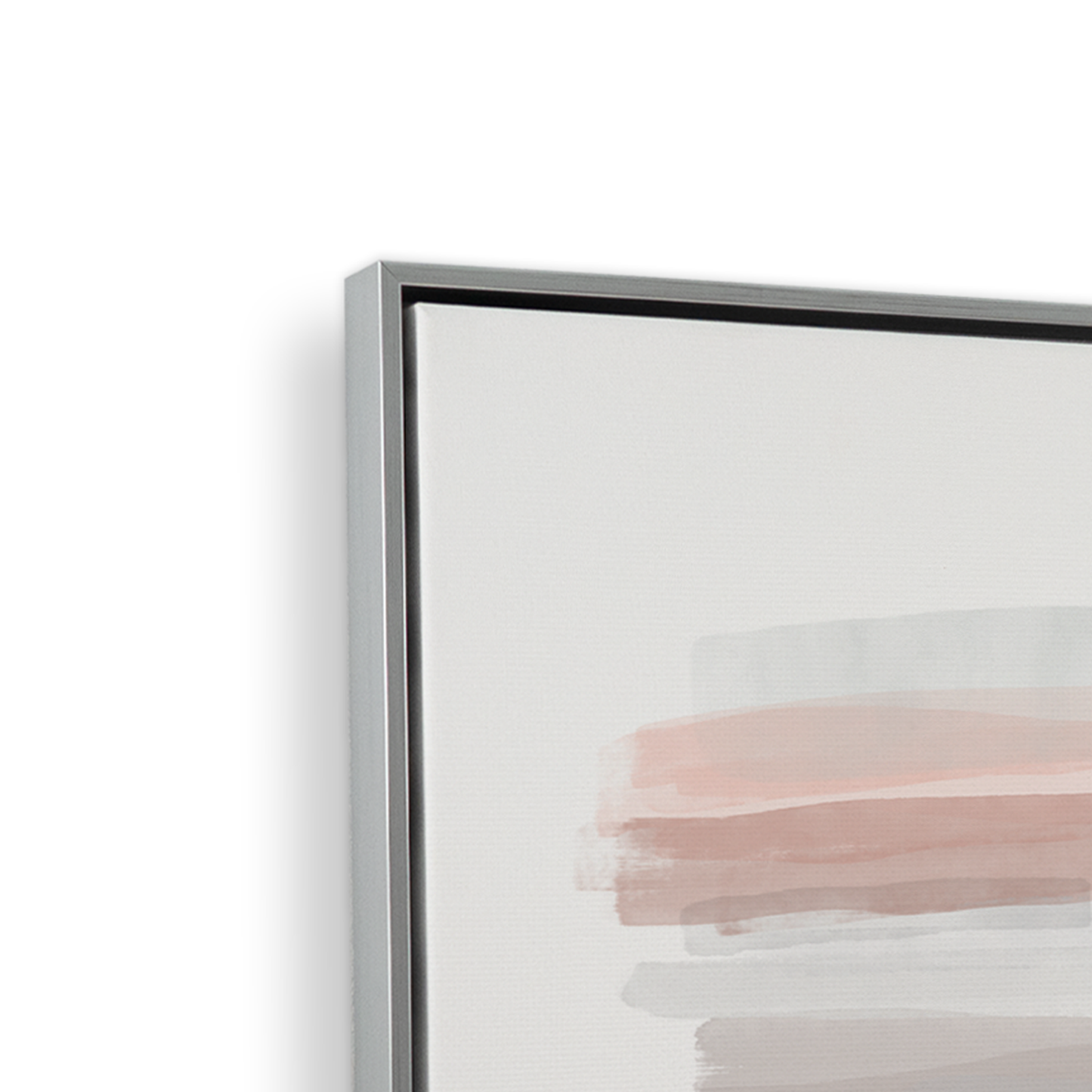 [color:Polished Chrome], Side view showing the frame detail with the set of 2 prints