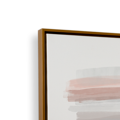 [color:Polished Gold], Side view showing the frame detail with the set of 2 prints