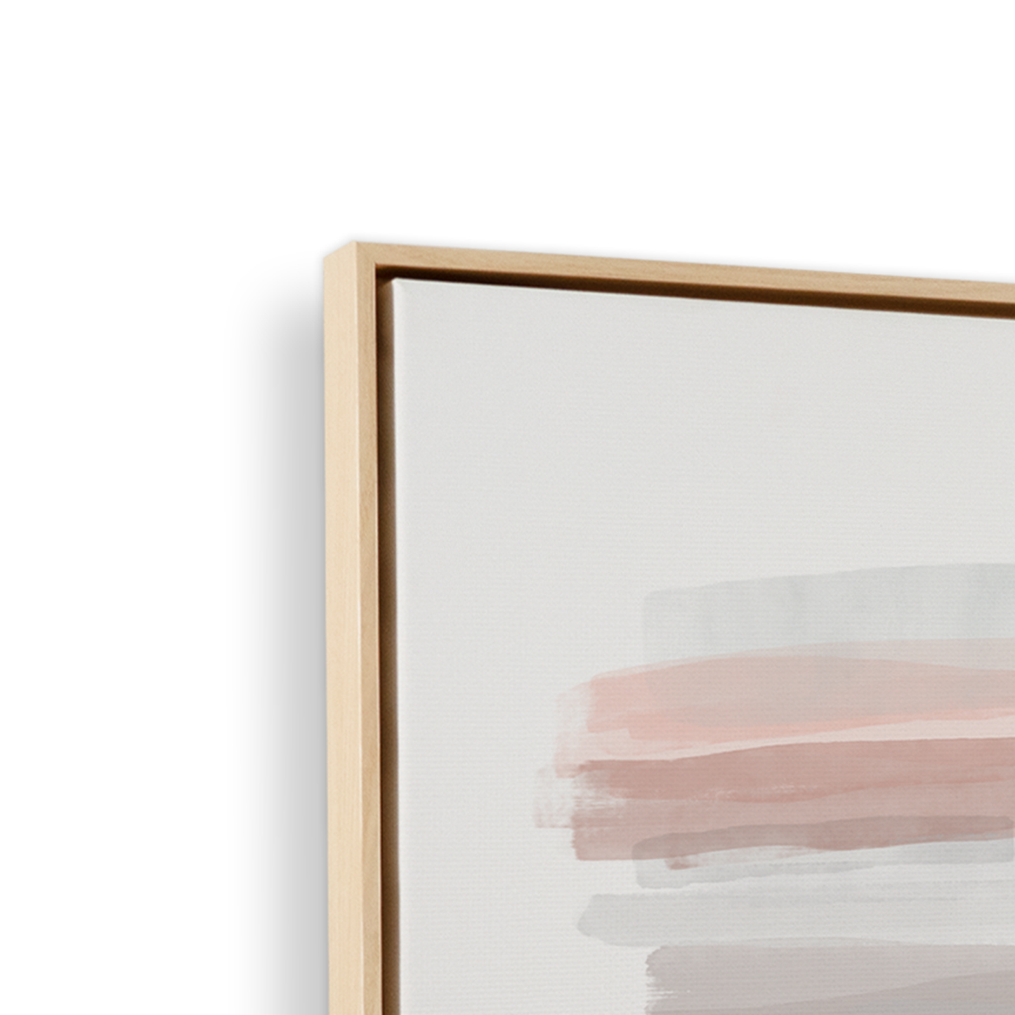 [color:American Maple], Side view showing the frame detail with the set of 2 prints