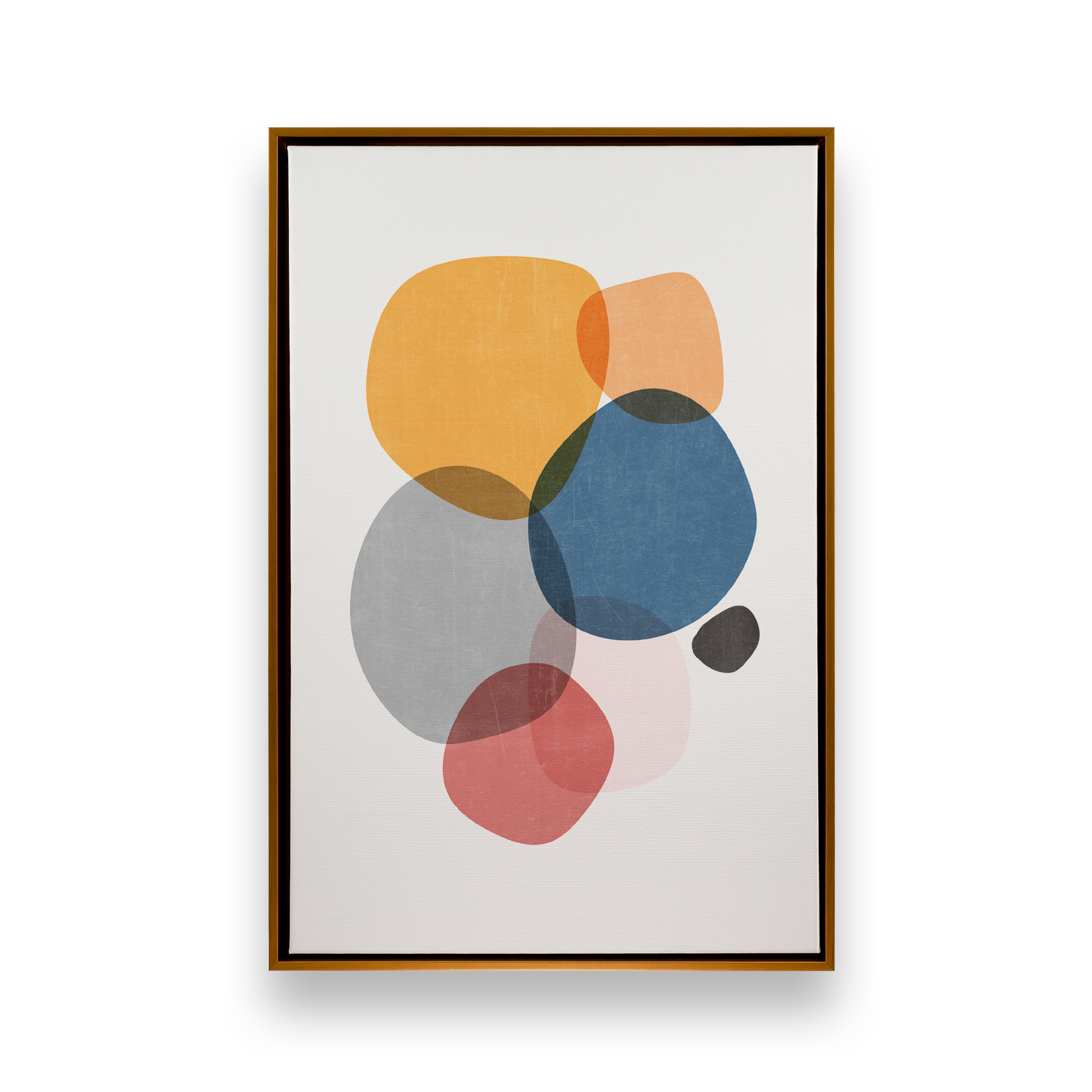 [color:Polished Gold], Picture of art in a black frame