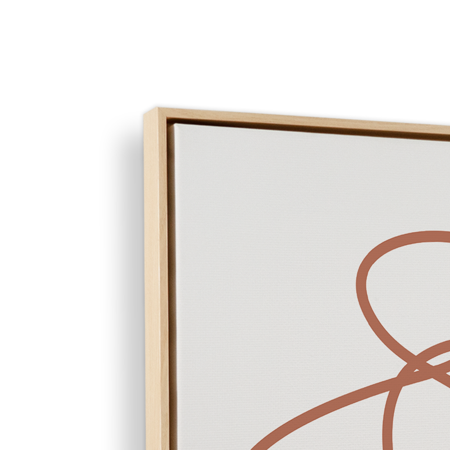 [color:American Maple], Picture of corner of frame
