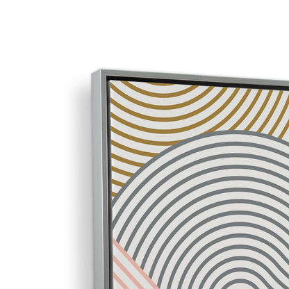 [color:Polished Chrome], Side view showing the frame detail with the set of 2 prints