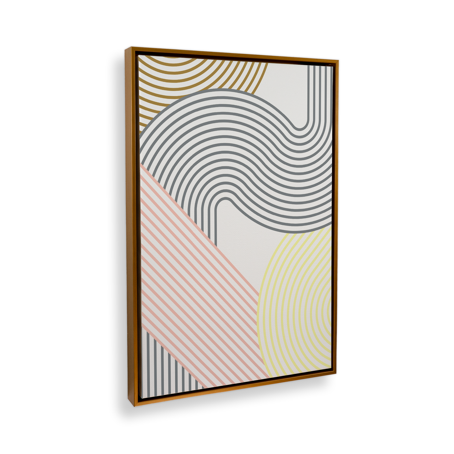[color:Polished Gold], Side view showing the frame detail
