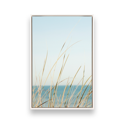 [color:Satin White], Picture of art in a black frame