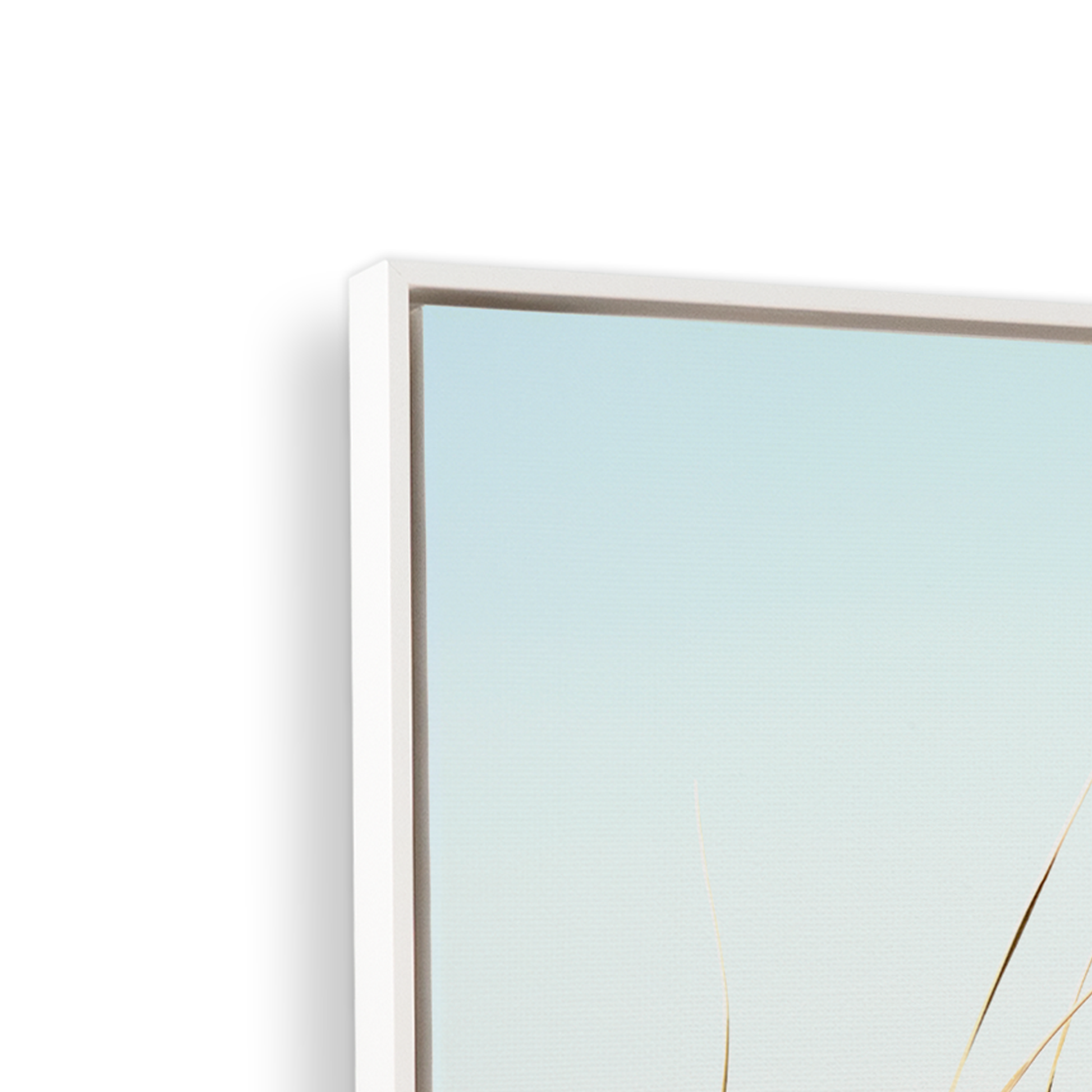 [color:Satin White], Picture of corner of frame