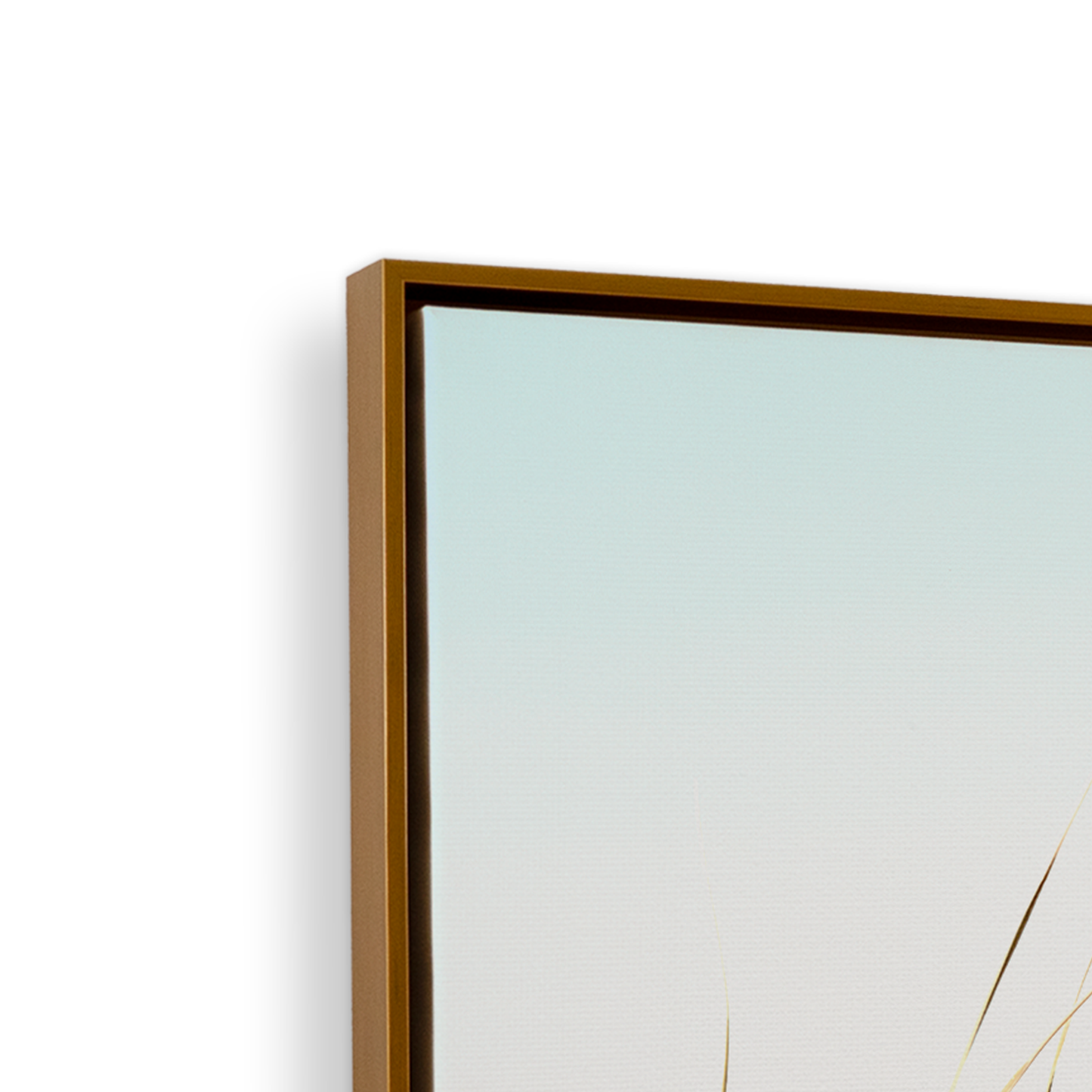 [color:Polished Gold], Picture of corner of frame