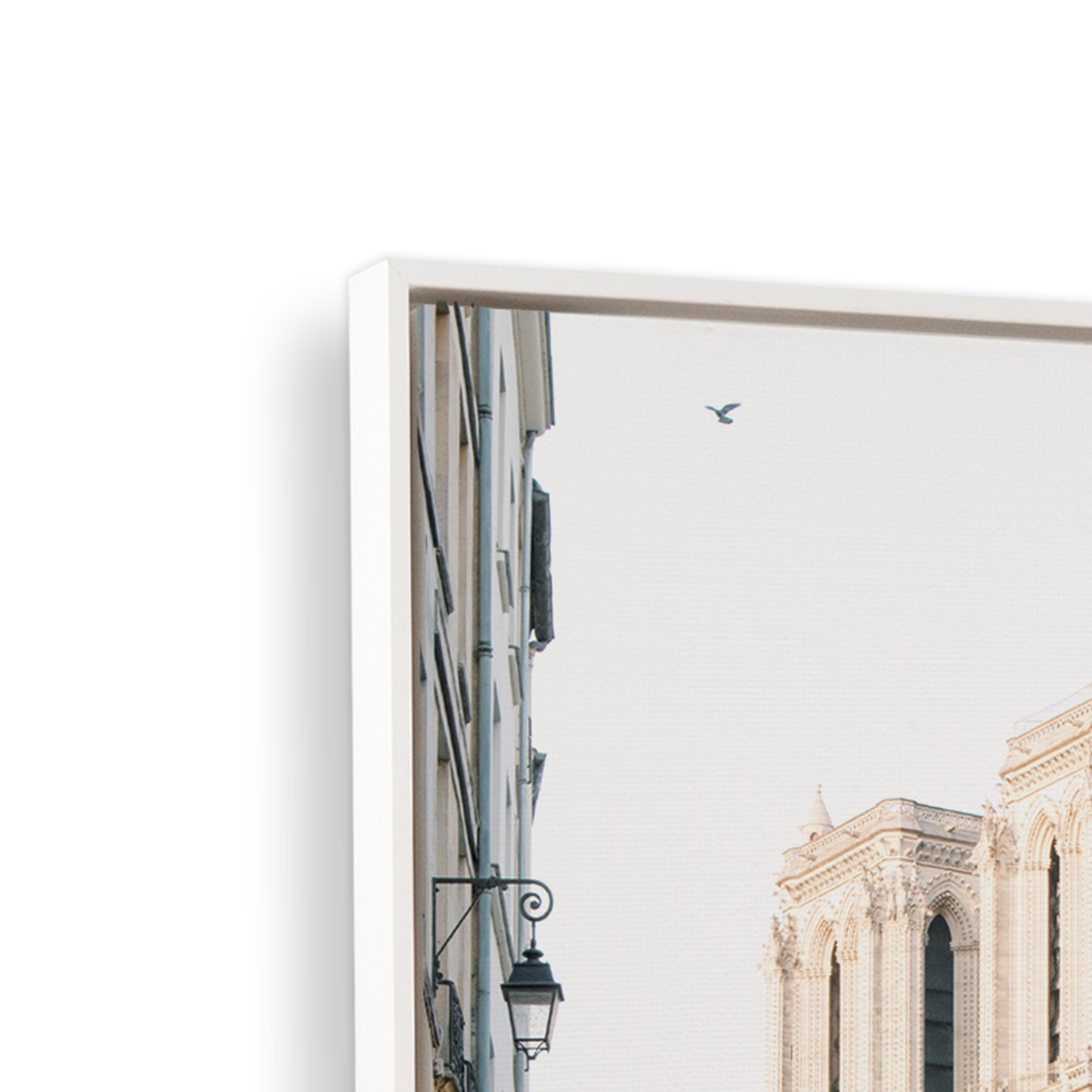 [color:Satin White], Picture of corner of frame