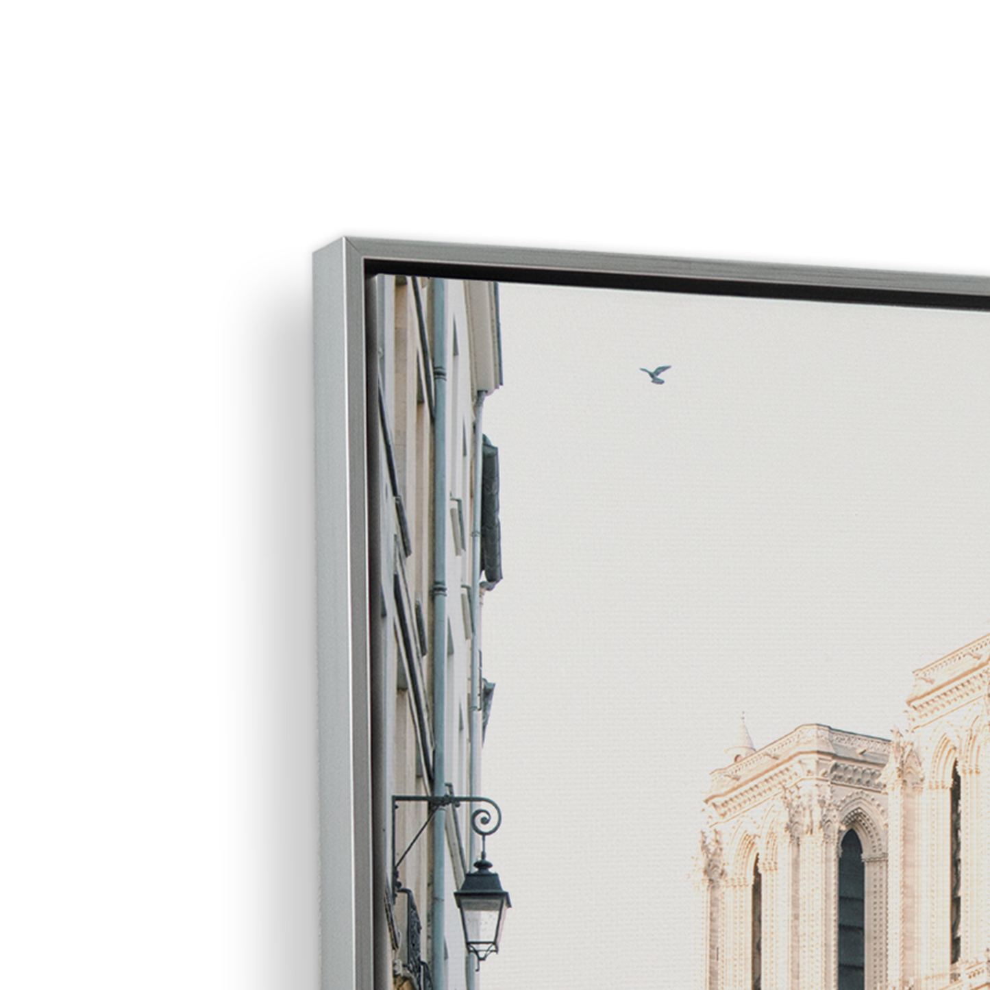 [color:Polished Chrome], Picture of corner of frame