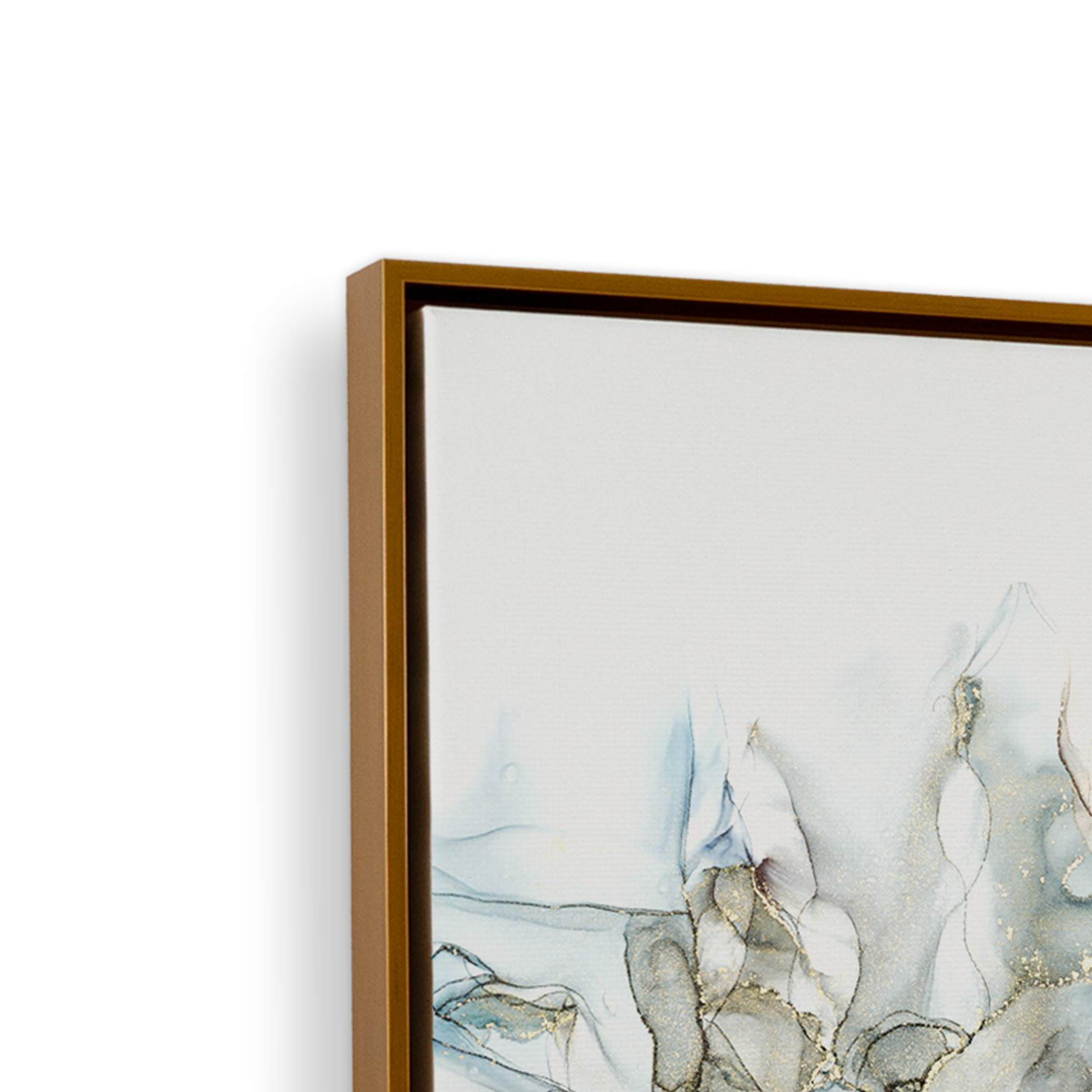 [color:Polished Gold], Picture of corner of frame