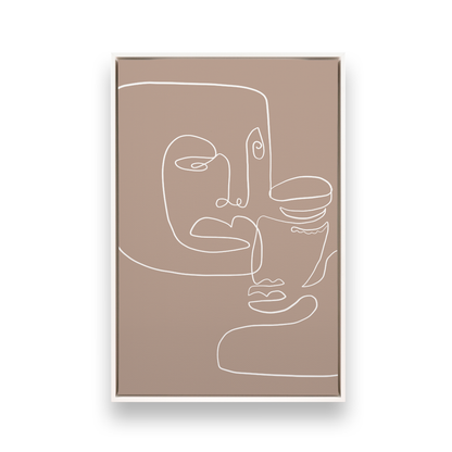 [color:Satin White], Picture of art in a black frame