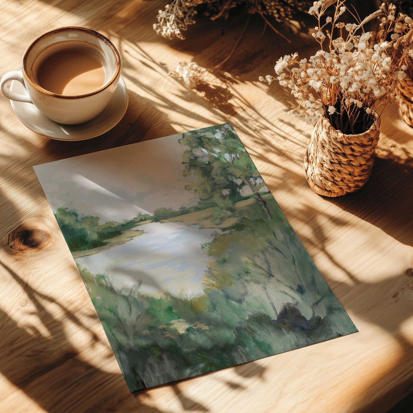 Peaceful Riverside View I Print