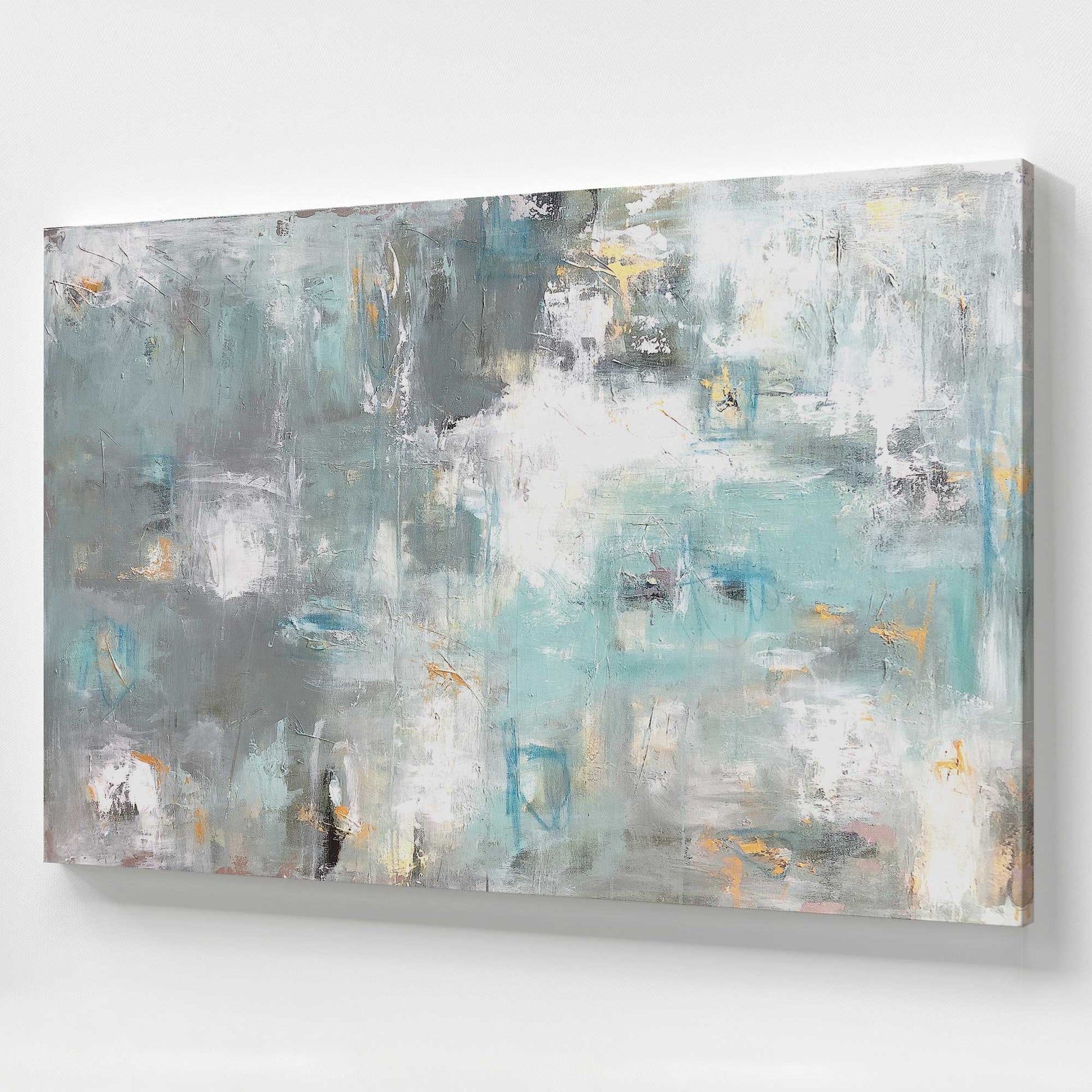 [Color:Stretched Canvas], Picture of art at an angle