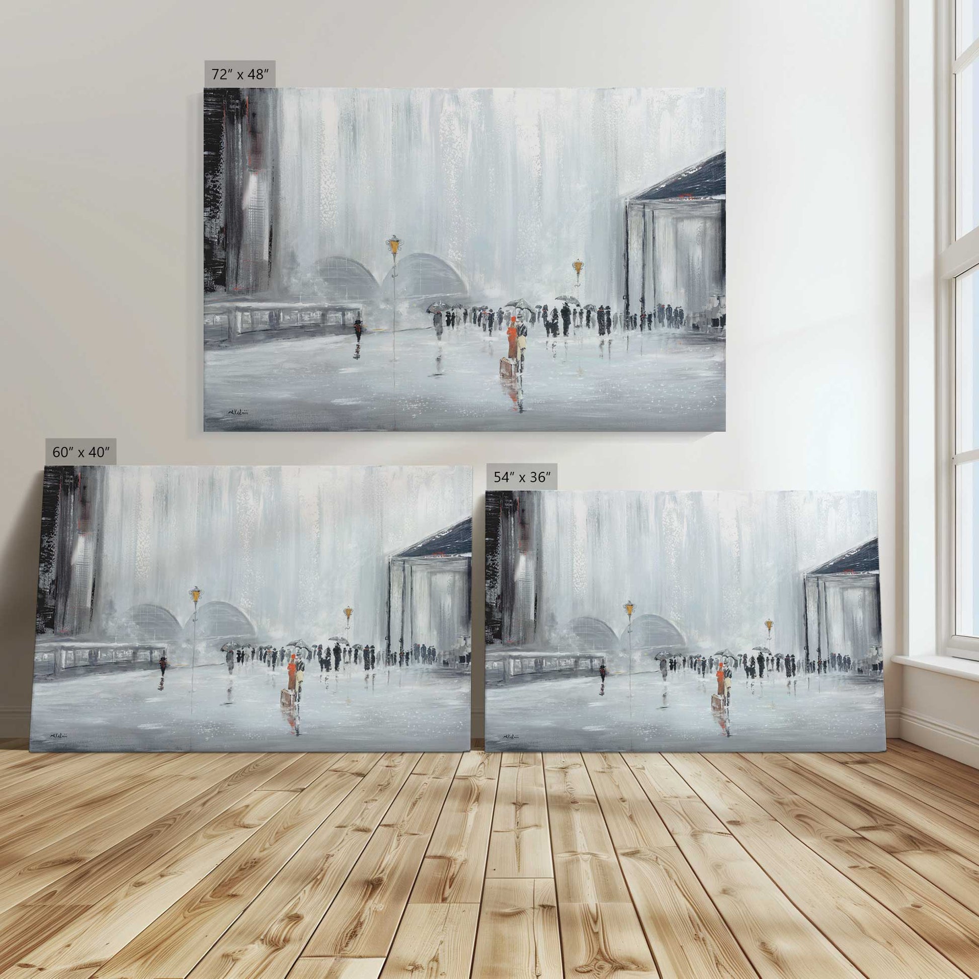 [Color:Stretched Canvas], Image showing the size comparisons