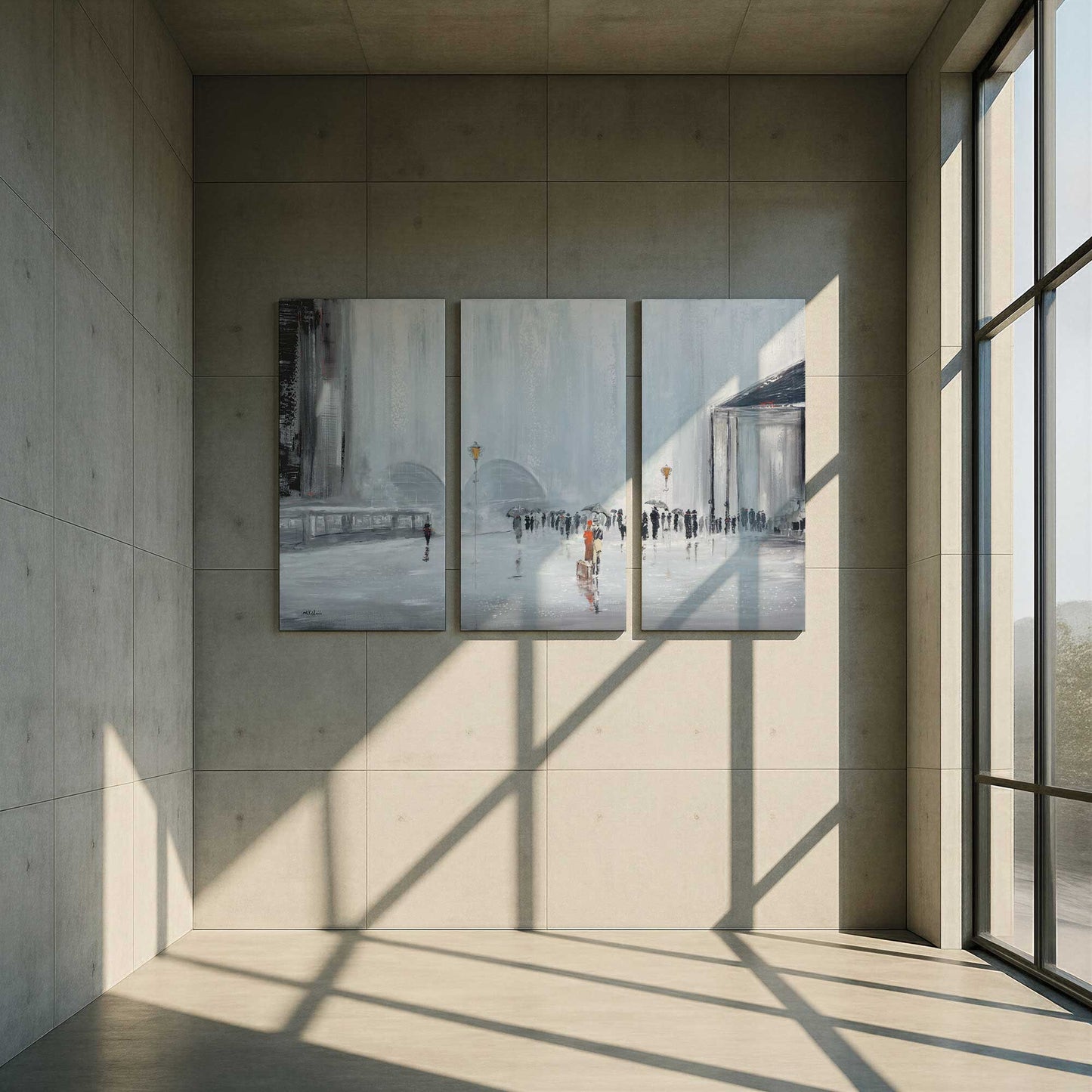 [Color:Stretched Canvas], Picture of art in a room