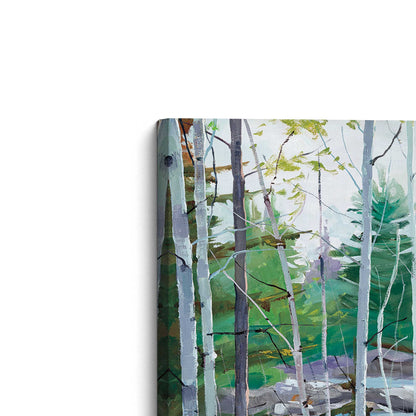 [Color:Stretched Canvas], Picture of the corner of the art