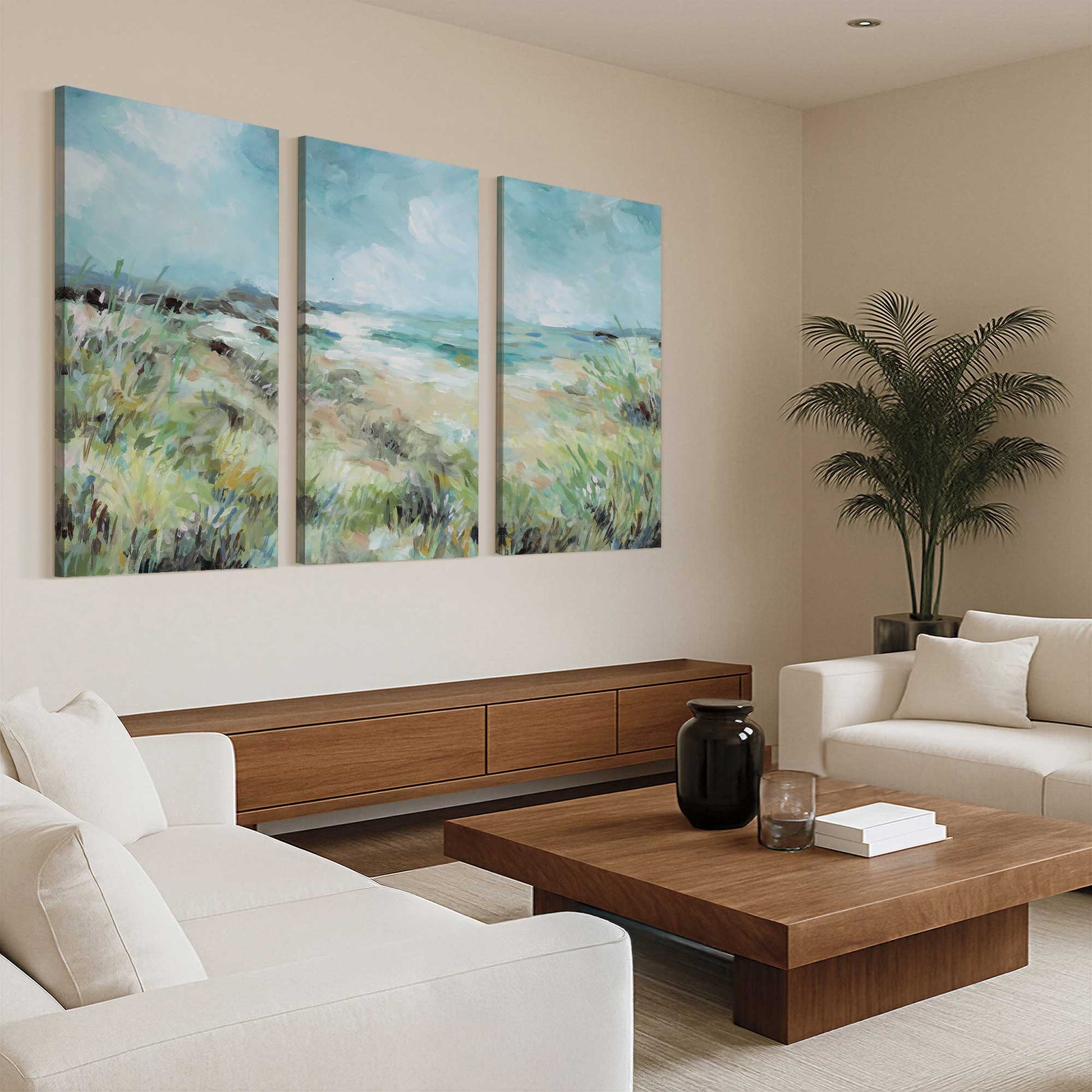 [Color:Stretched Canvas], Picture of art in a room