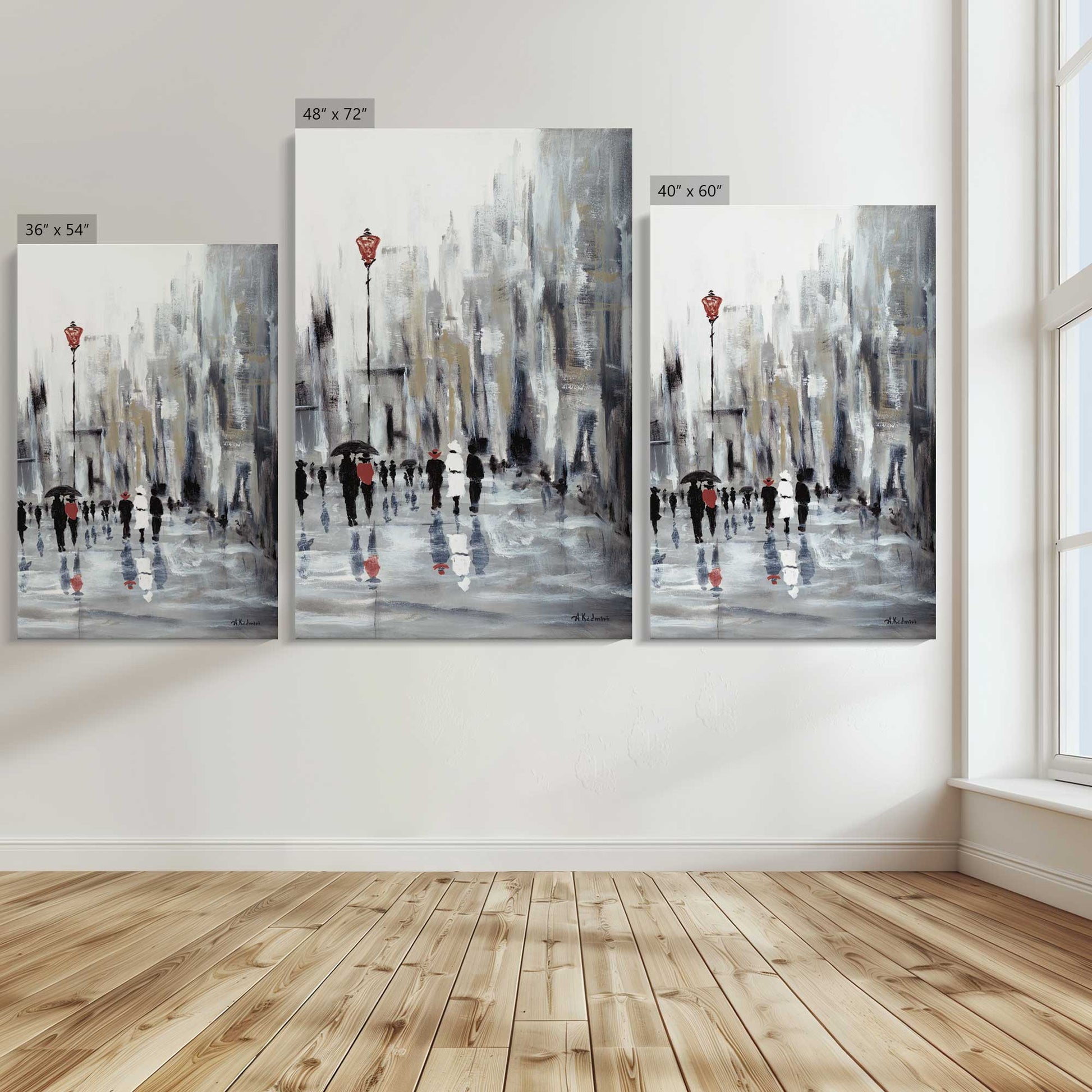 [Color:Stretched Canvas], Image showing the size comparisons
