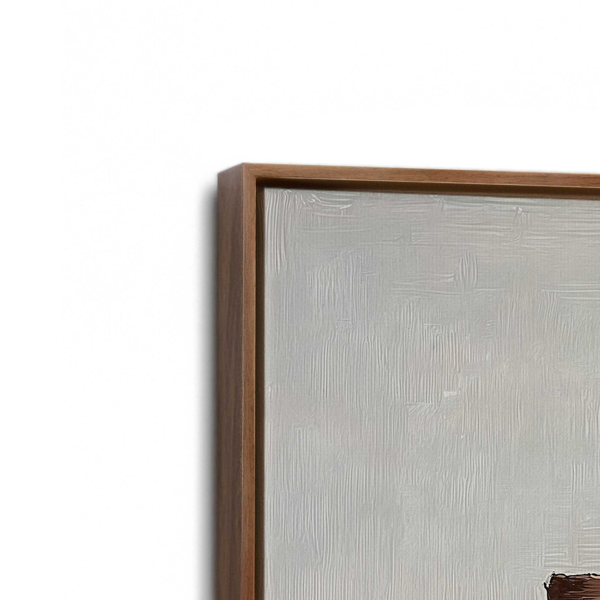 [Color:Walnut], Picture of art in a Walnut frame at an angle